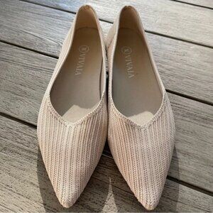Vivaia Pointed Toe Ballet Flats Womens